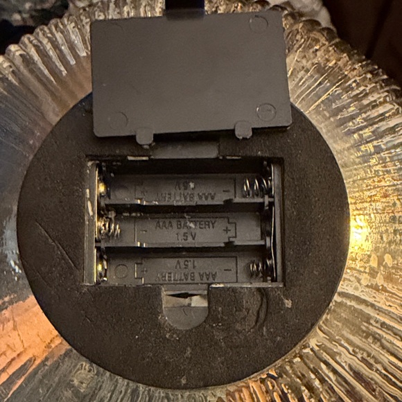 Pottery Barn Metallic Ribbed Glass Sphere - Picture 3 of 3